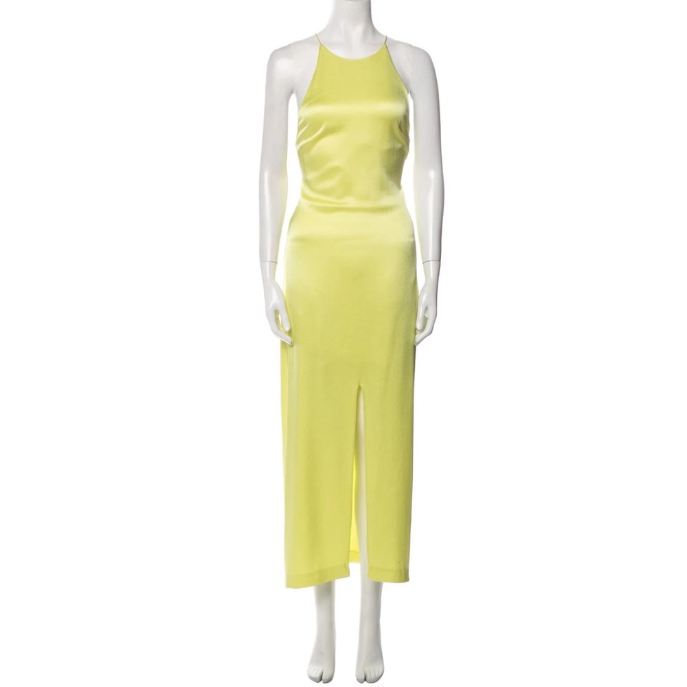 Elegant Yellow Halterneck Dress - Alice + Olivia